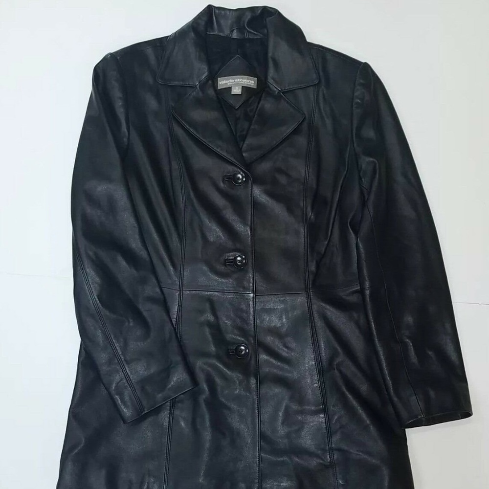 Valerie Stevens Genuine Lamb Leather Jacket Coat